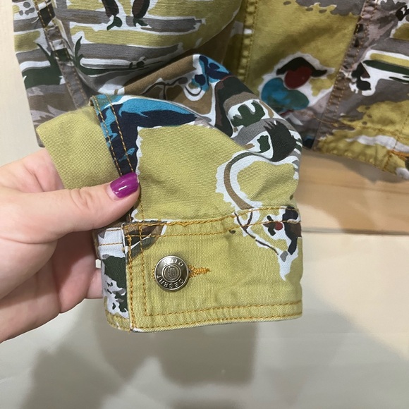 Desert Diva Western Rodeo Cowboy Print Jacket Sz XL greenish yellow - Picture 6 of 9